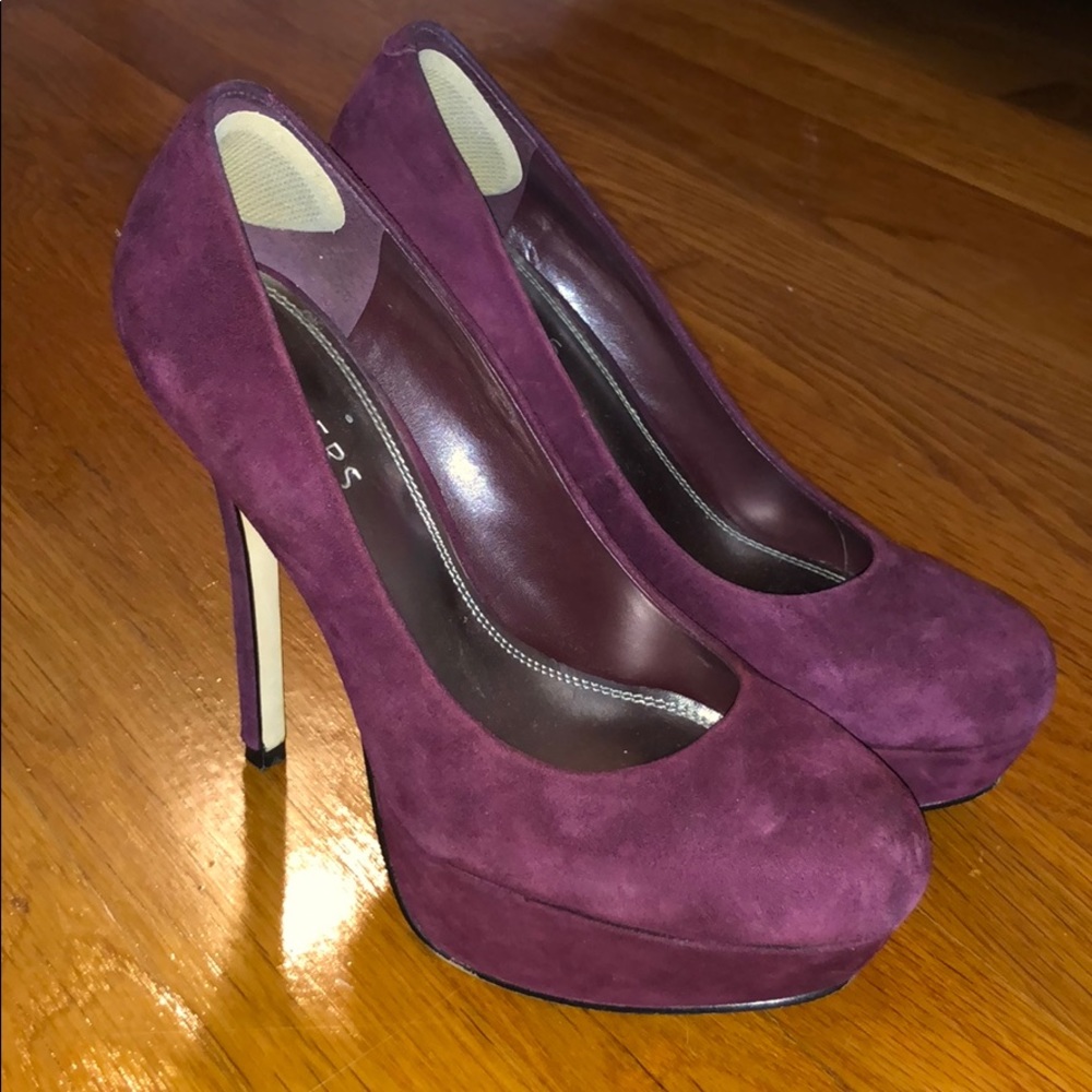 Burgundy pumps